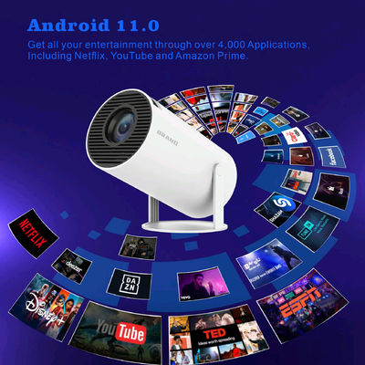 Hochhelligkeit 4K HD Projektor 120 ANSI Lumens Vulkan 1.1 GPU AW869A Dual Band WiFi6